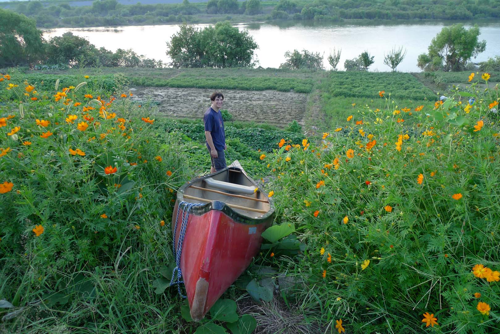 picture of canoe on land