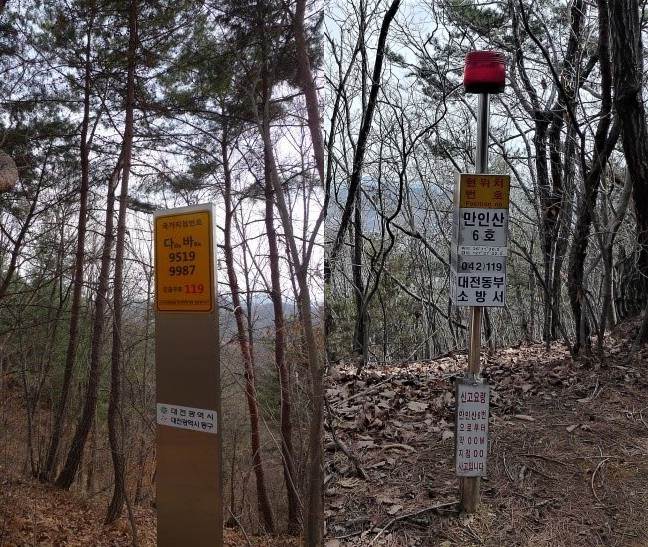 navigation sign in the mountians